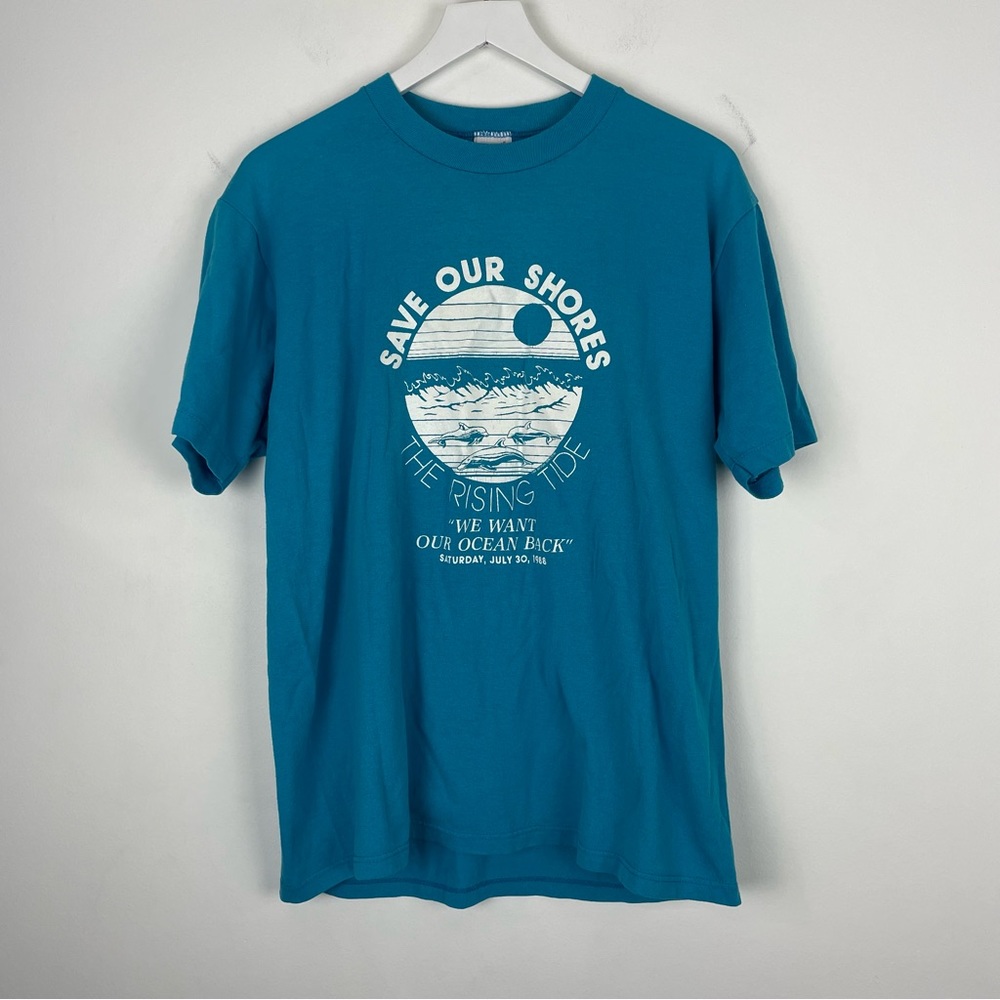 1990’s Vintage Save Our Shores Single Stitch T-Shirt Size XL
